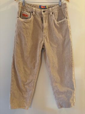 Empyre, Relax Style, Beige Corduroy Men’s skateboard, streetwear jeans, Size 30.